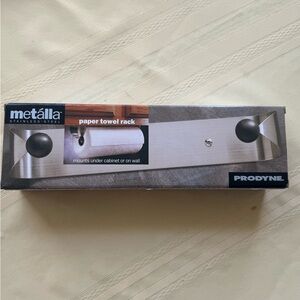 Metalla Stainless Steel Paper Towel Rack - Brushed Silver